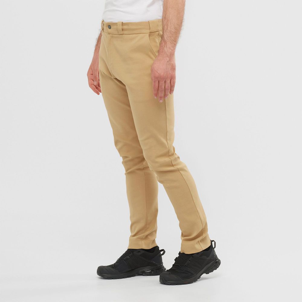 Salomon Israel OUTLIFE CHINO M - Mens Pants - Khaki (URPX-49103)